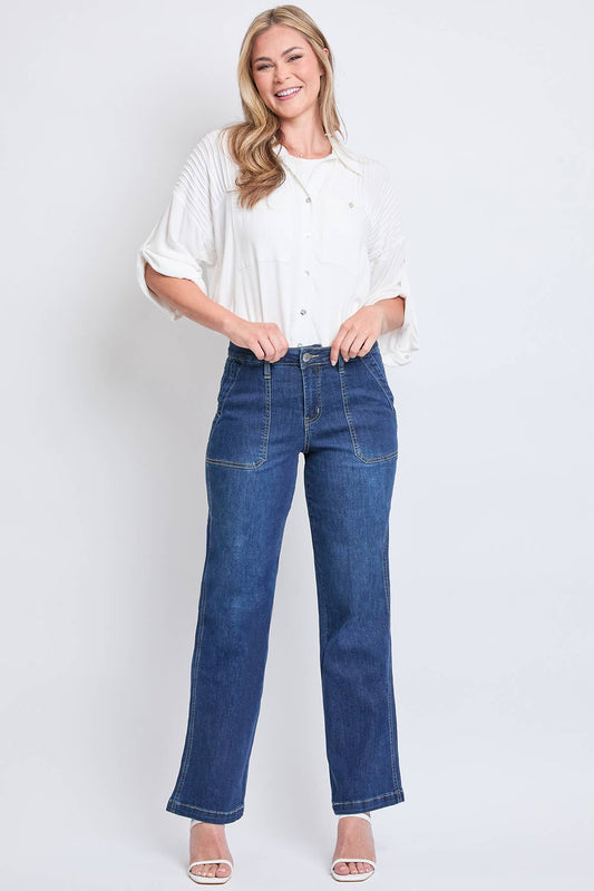 Royalty Missy DW Wide Leg Tummy Control Jean