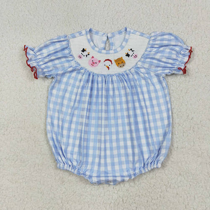 Baby Girls Farm Smocked Romper