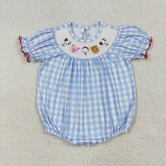 Baby Girls Farm Smocked Romper