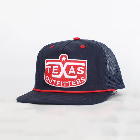 Texas Outfitters Lone Star Navy Patch Hat