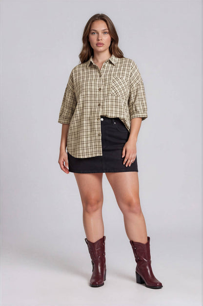 Reverie Plaid Buttondown (Plus Size Only)