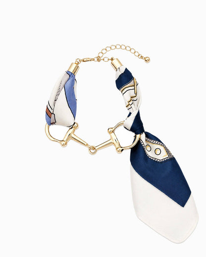 Darlene Scarf Western Horsebit Bracelet