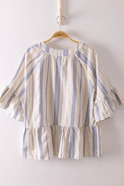 Halley Linear Peplum Blouse