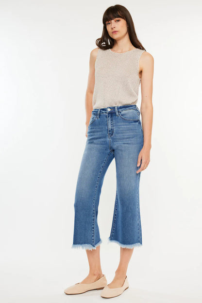 Kancan Rixby Capri Flare Jeans