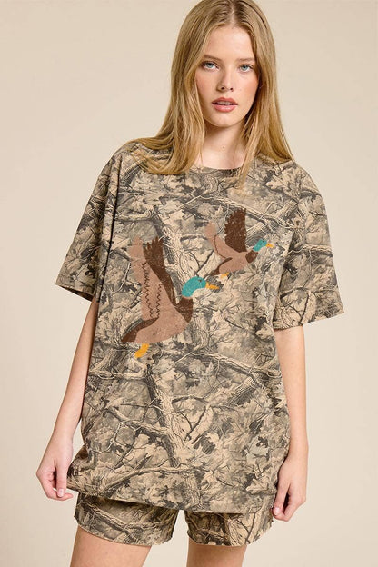 Flying Mallard Camo Tee
