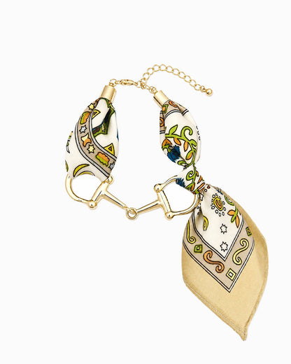 Darlene Scarf Western Horsebit Bracelet