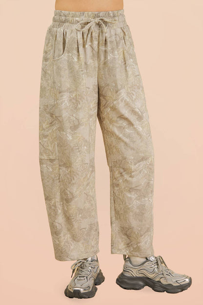 Krislyn Camo Sand Barrel Joggers