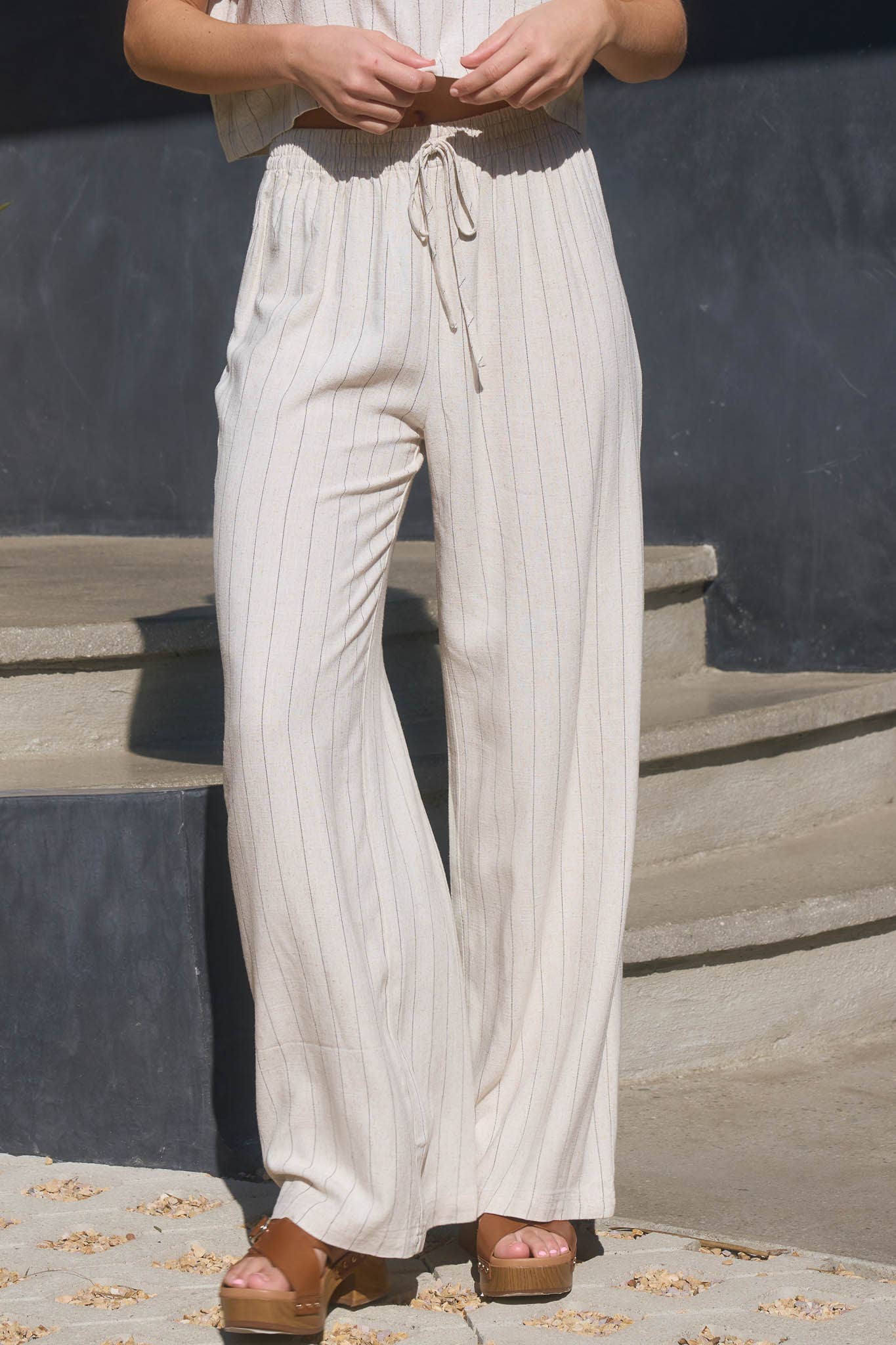 Prato Pinstriped Pant Set
