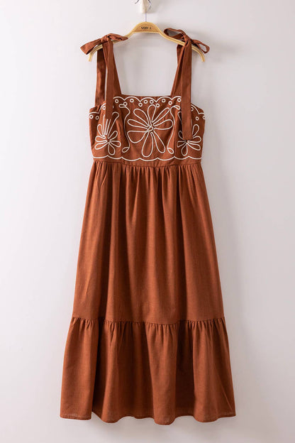 Stella Linear Graphic Tie Dress