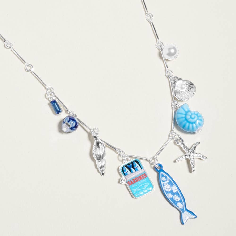 Darya Mediterranean Sardine Charm Necklace