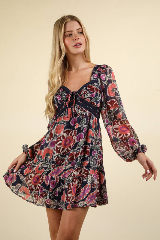 Montrouge Sweetheart Floral Dress