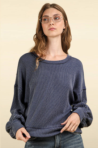 Romney Crew Neck Oversized Longsleeve Top