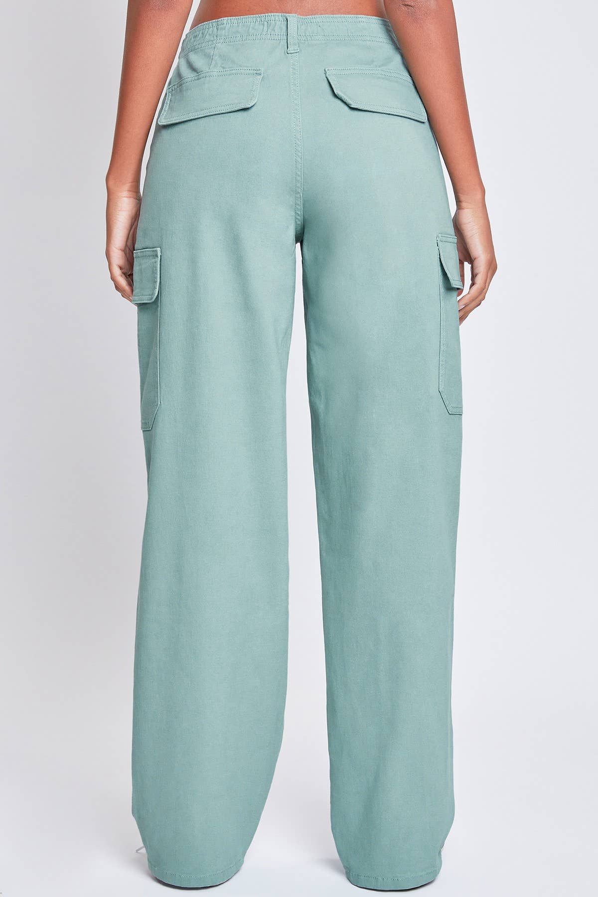 YMI 90s Cargo Straight Leg Teal Pant