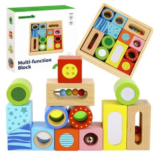 Baby Wooden Multi-Function Block Box