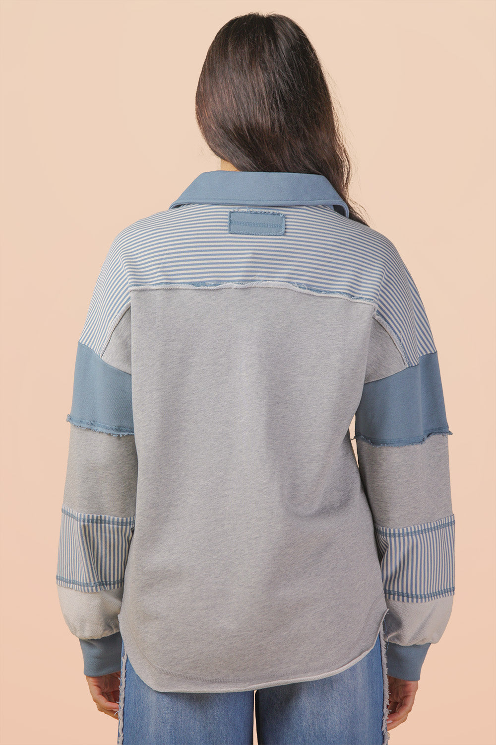 Maher Rugby Button Oversized Top