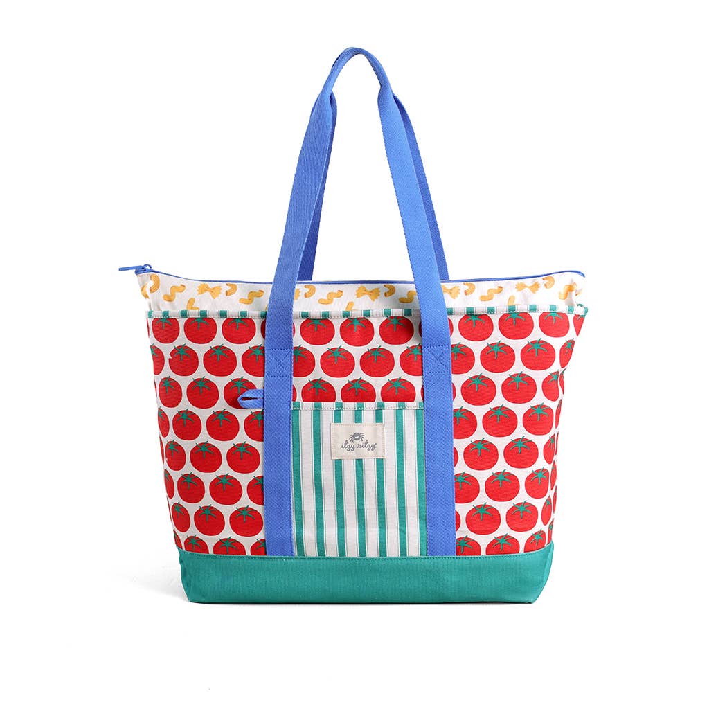 Itzy Ritzy Explorer™ Canvas Tote Bag: Pasta La Vista