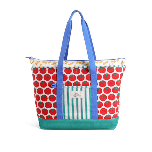 Itzy Ritzy Explorer™ Canvas Tote Bag: Pasta La Vista