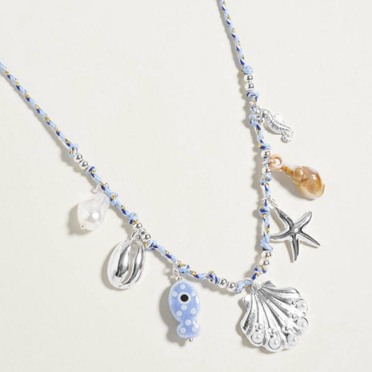 Darya Rope Chain Ocean Charm Necklace