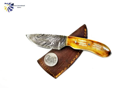 Titan Blaze Neck Knife with Leather Bolster