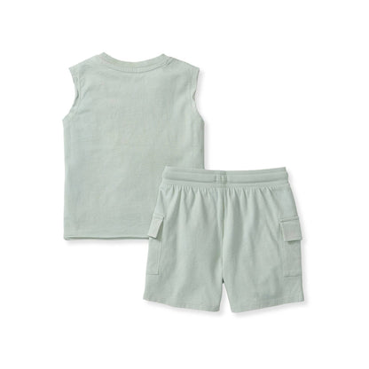 Boys Burt's Bees Slate Cargo Short Set