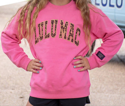 Girls Lulu Mac OG Monogram Arch Logo Sweatshirt