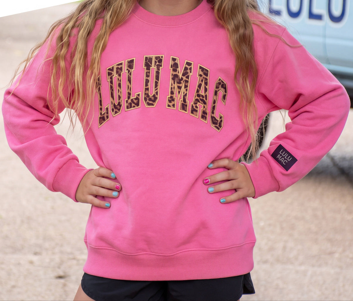 Girls Lulu Mac OG Monogram Arch Logo Sweatshirt