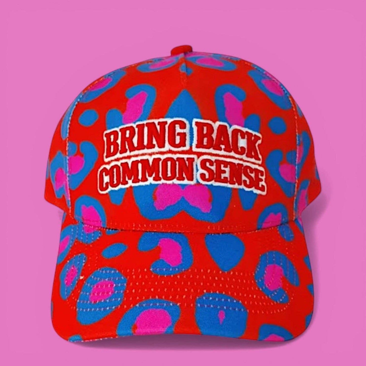 Bring Back Common Sense Vibrant Leopard Hat