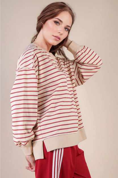 Poppy Oversized Stripe Top