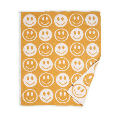 Baby Happy Face Microfiber Blanket