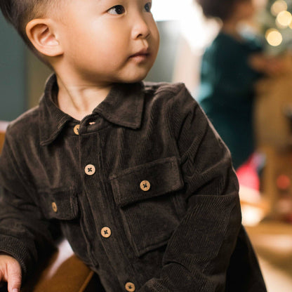 Baby Boys Burt's Bees Corduroy Espresso Jumper