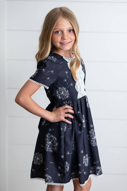 Girls Dandelion Wish Lace Dress