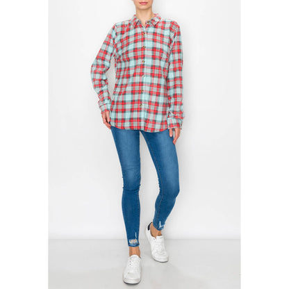 Fleece Plaid Buttondown