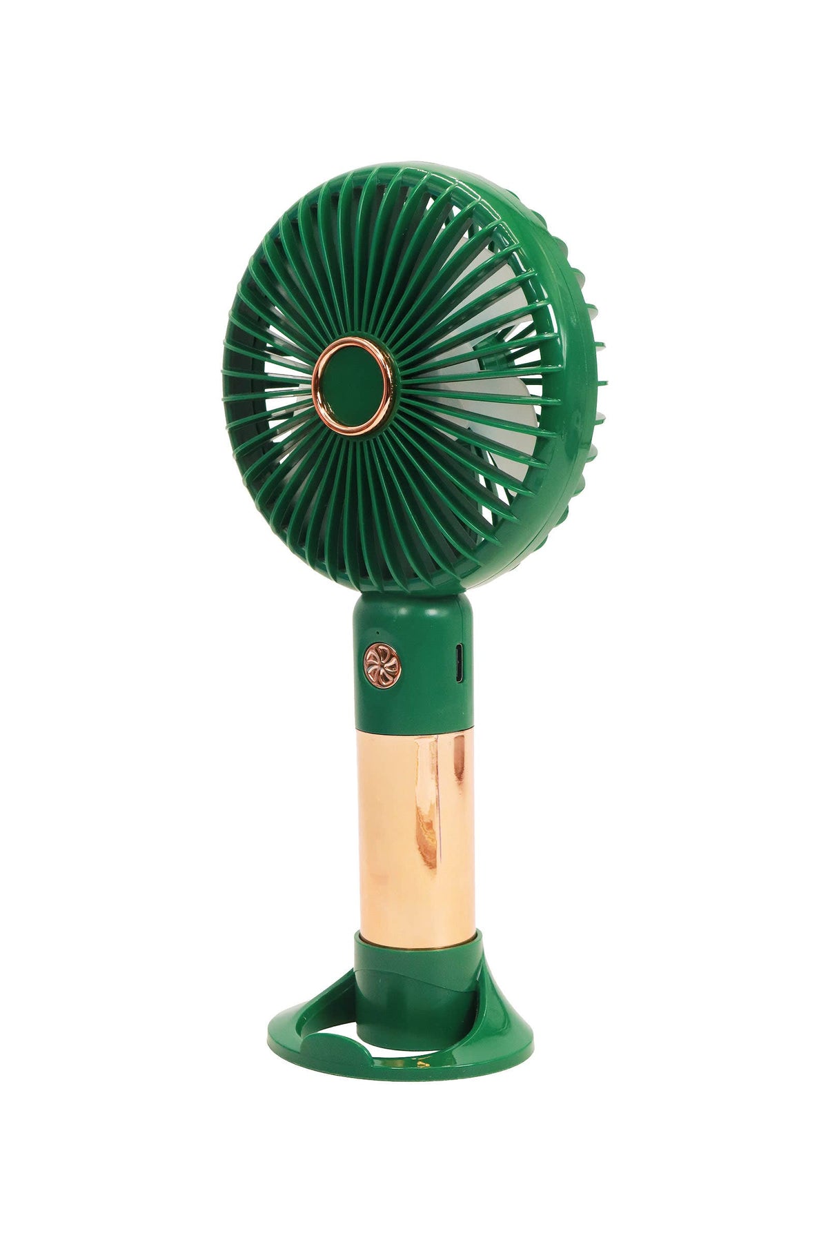 Rose Gold Metallic Handheld Tabletop Electric Fan
