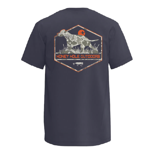 Mens Honey Hole Hex Duck Dog Tee