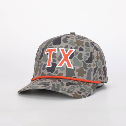 Texas Outfitters TX Duck Camo & Orange Hat