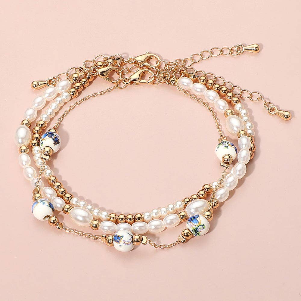 Arwen Ceramic Beaded Bracelet Set