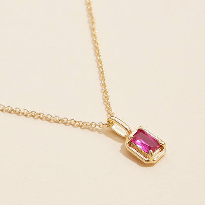 Cameron Birthstone Pendant Necklace