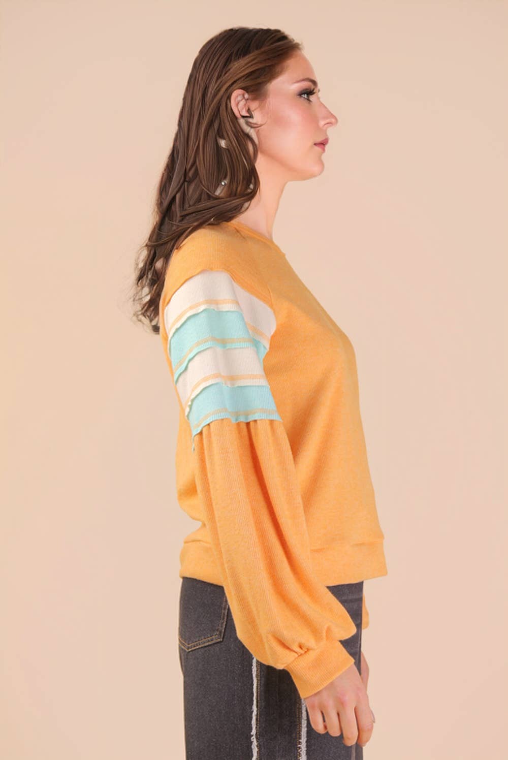 Rainey Color Block Longsleeve Top