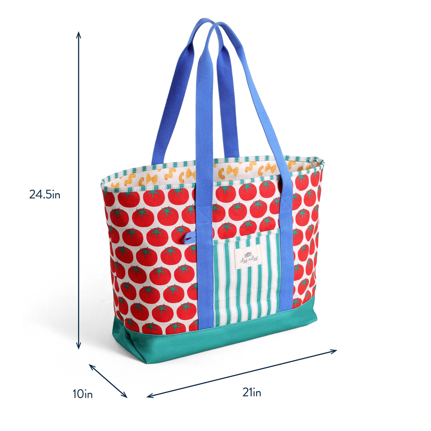 Itzy Ritzy Explorer™ Canvas Tote Bag: Pasta La Vista