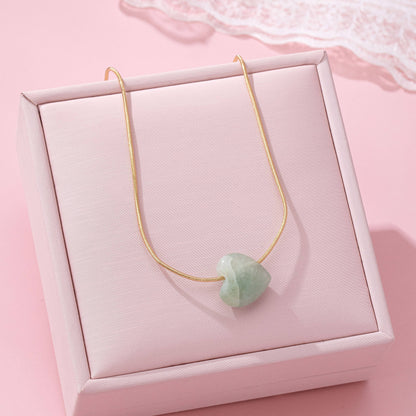 Constance Natural Stone Heart Necklace