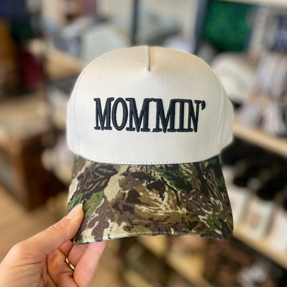 Mommin' Embroidered Camo Hat