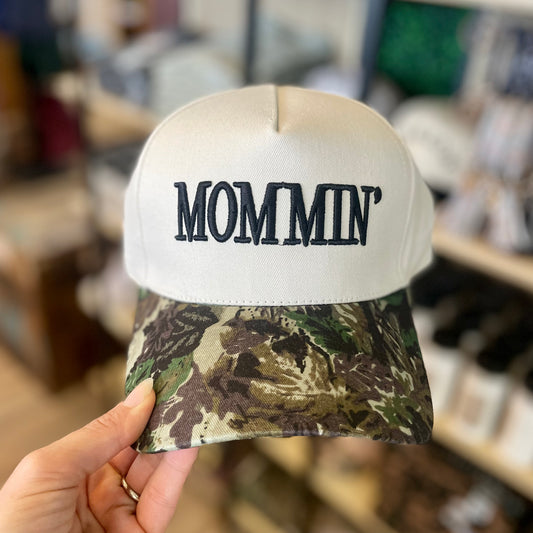 Mommin' Embroidered Camo Hat