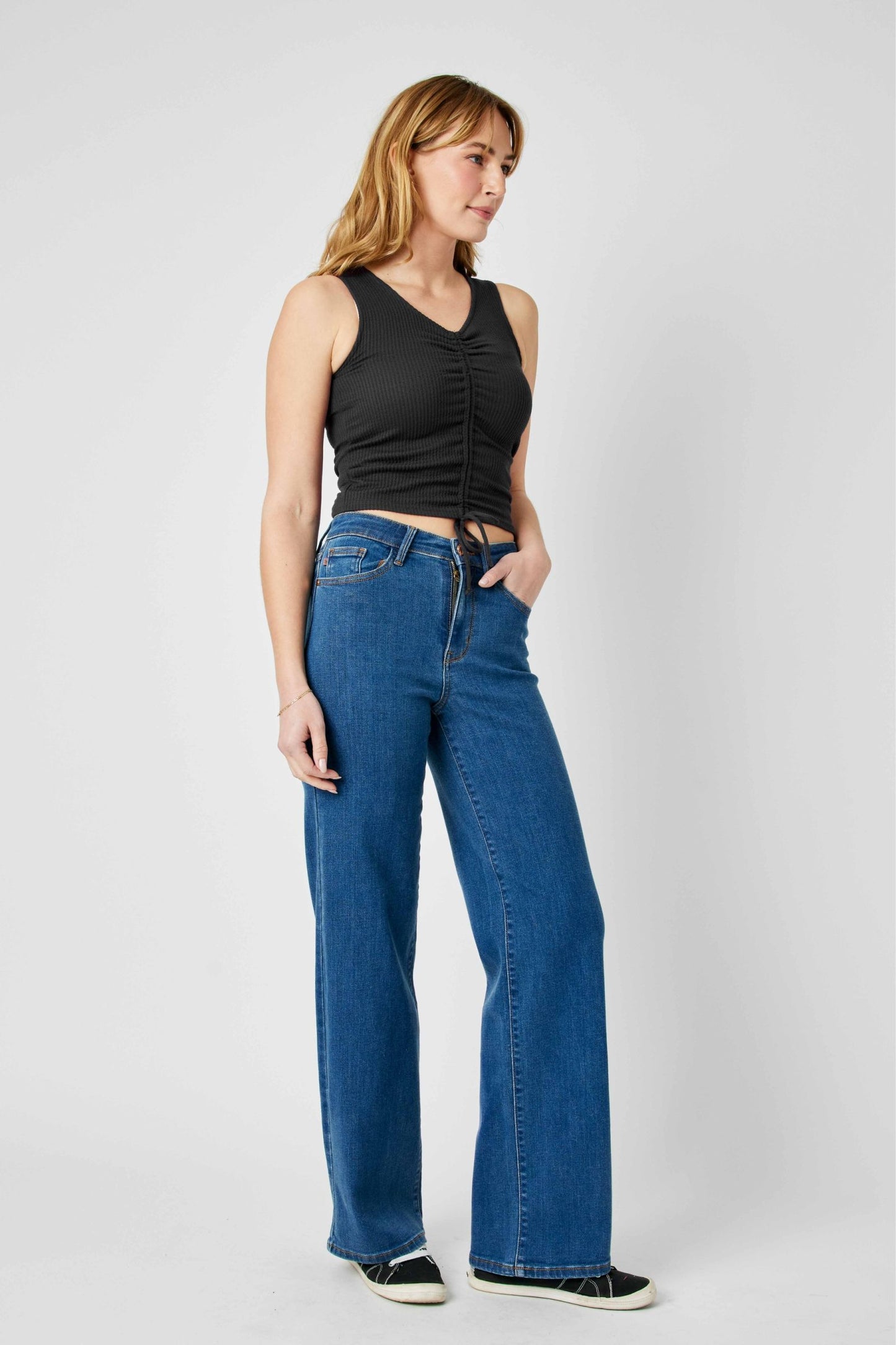 Judy Blue Morrison DW Wide Leg Jeans