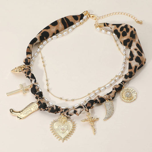 Charlee Leopard Charm Necklace