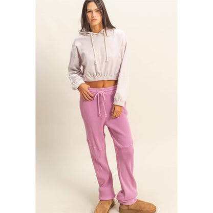 Tara Velvet Cropped Hoodie