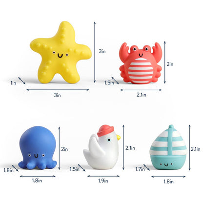 Itzy Ritzy Nautical Itzy Bitzy Puppets™ - Bath + Storytelling Toys