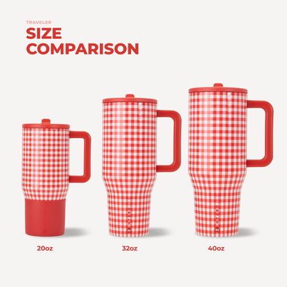 HydroJug Gingham Water Bottle