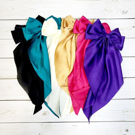 Satin Bow Hair Clip