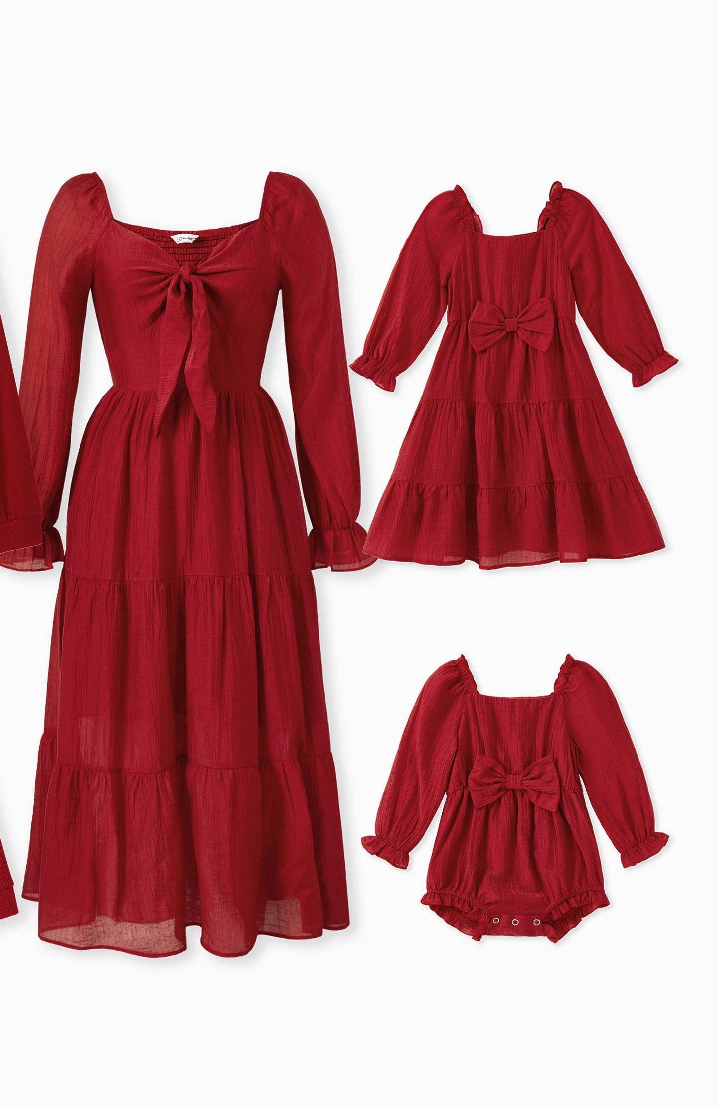 Girls Scarlet Bow Dress