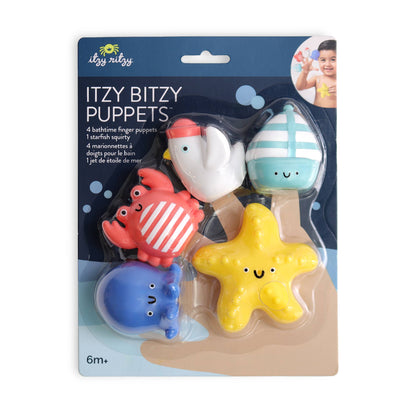 Itzy Ritzy Nautical Itzy Bitzy Puppets™ - Bath + Storytelling Toys